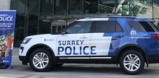 Polica u Surrey, BC, Kanada