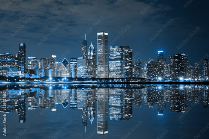 Chicago Downtown at Night