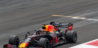 F1 on race track