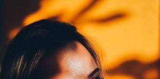 woman in white crew neck shirt