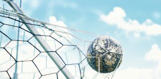 white and black ball on white metal frame