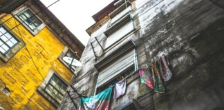 low-angle photo of grey building