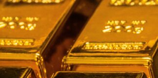 gold and black rectangular case