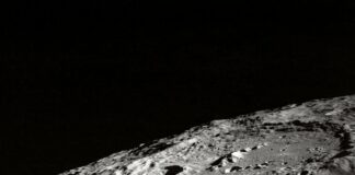 photo of moon surface