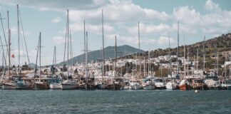 a bunch of boats that are in the water