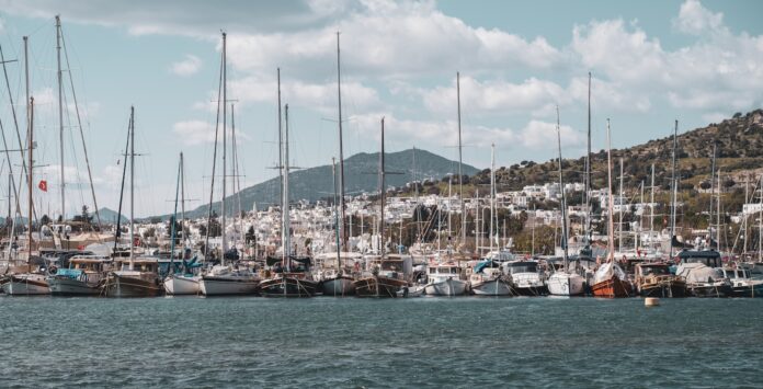 a bunch of boats that are in the water