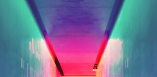 multicolored hallway