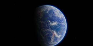 a view of the earth from space