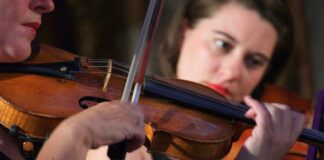 person playing violin