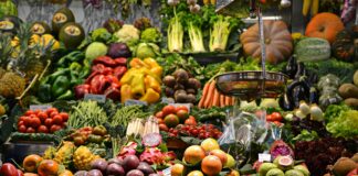 assorted fruits at the market
