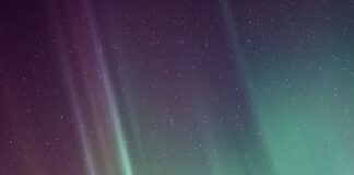 silhouette photo of aurora borealis