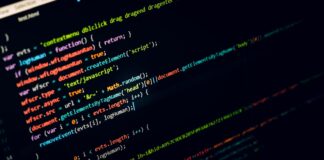 monitor showing C++
