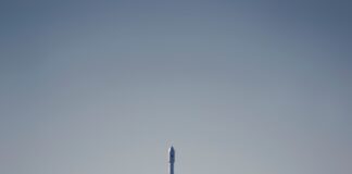 white missile launch during daytime