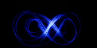 blue and white light illustration