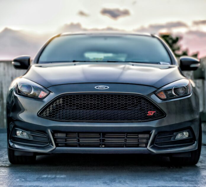 black Ford car