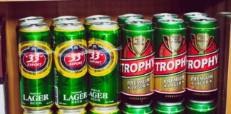 a group of cans