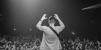 man standing on stage