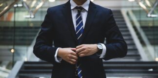 person standing near the stairs