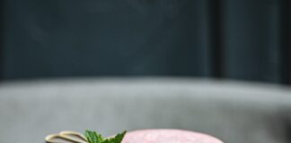 red juice with clear cocktail glass