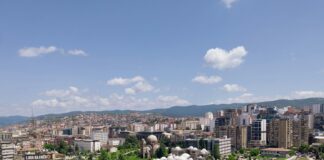 a view of a city with a lot of tall buildings