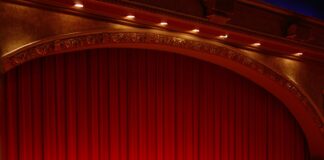 red theater curtain