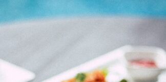 vegetable dish on white ceramic plate