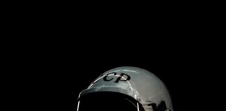 a person wearing a helmet and goggles