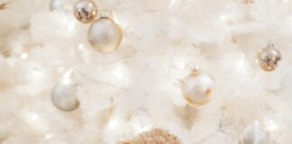 brown poodle on white bed