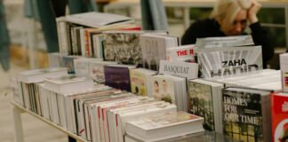 a close up of a toy store