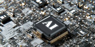 a computer chip with the letter a on top of it
