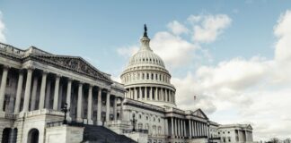 the capitol building in washington d c is shown
