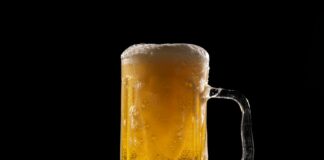 clear glass beer mug with beer