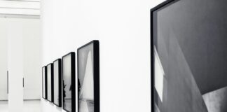 white and grey decors