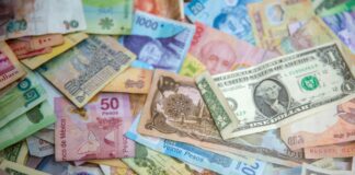 10 and one 10 us dollar bill