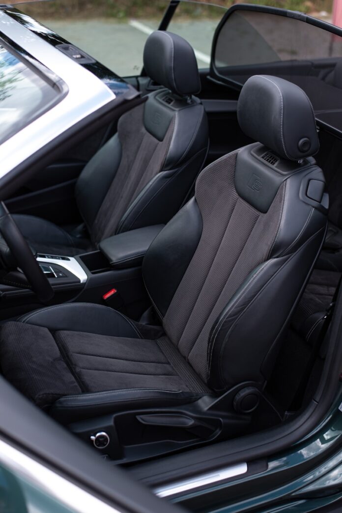 the interior of a car