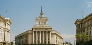 a large building with a clock tower on top of it