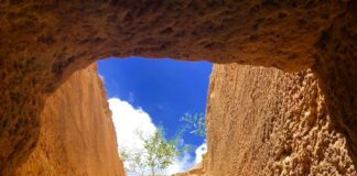 photo of staircase and blue sky