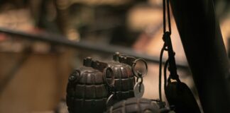 a close up of a metal object on a table