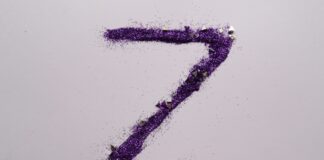 purple and white stick with white background