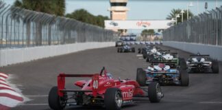 red and black f 1 race car