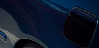 a close up of a tire on a car