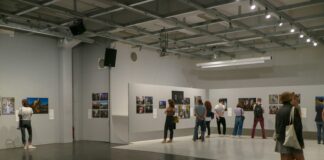 people standing on gray floor