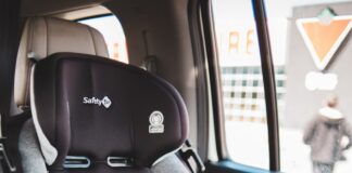 gray and black car seat